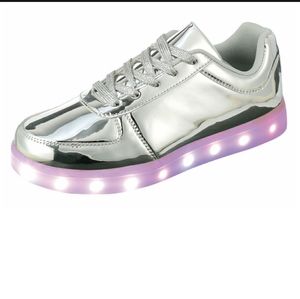 New Low Cut Metallic LED Sneakers